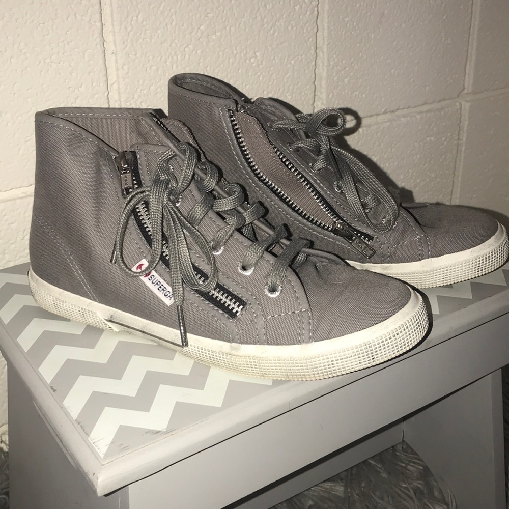 SUPERGA Canvas Zip Sneakers!